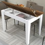 Hanah Home Kiev 511 Mesa de Cocina Nogal y Blanco